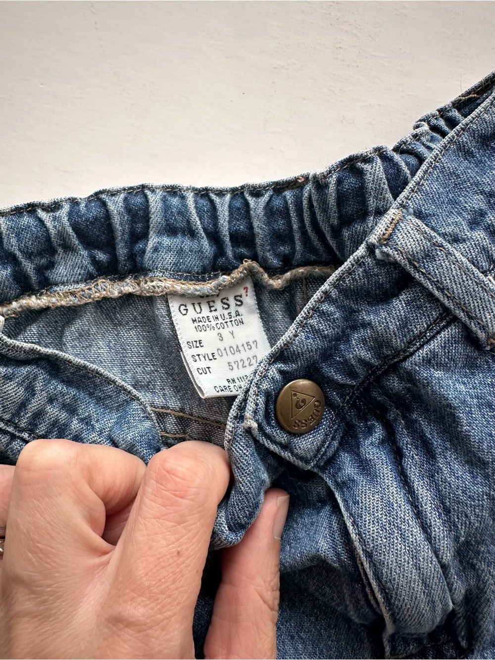GUESS Kids Light Blue Elastic-Waist Jeans